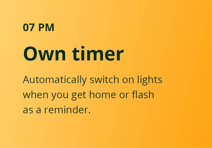 Lighting system own timer