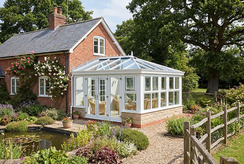 A classic white orangery