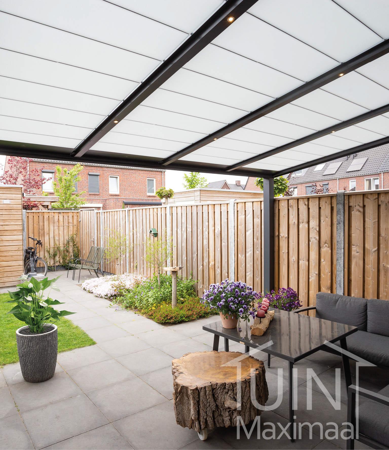 View automatic sun shading for patio covers
