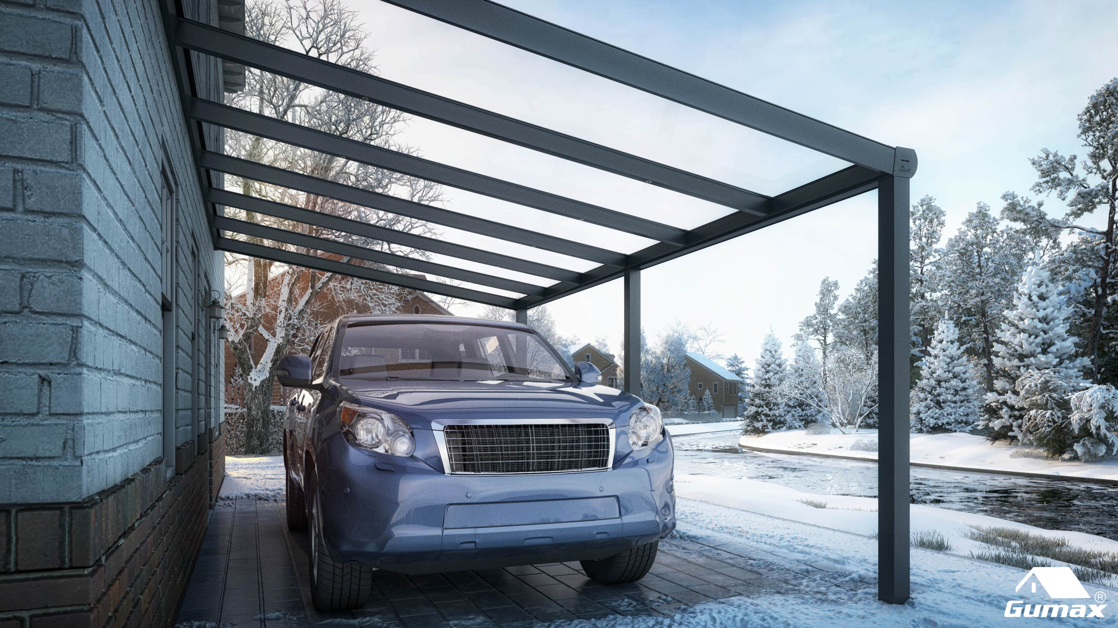 Carport in cold weather