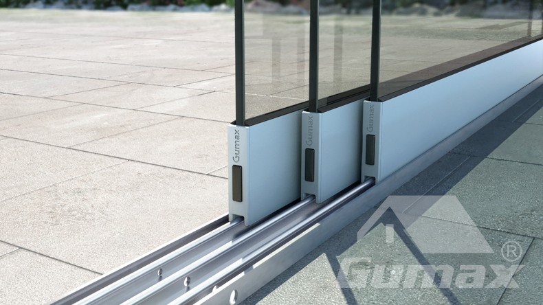 Glass sliding doors 2080mm to 2120mm