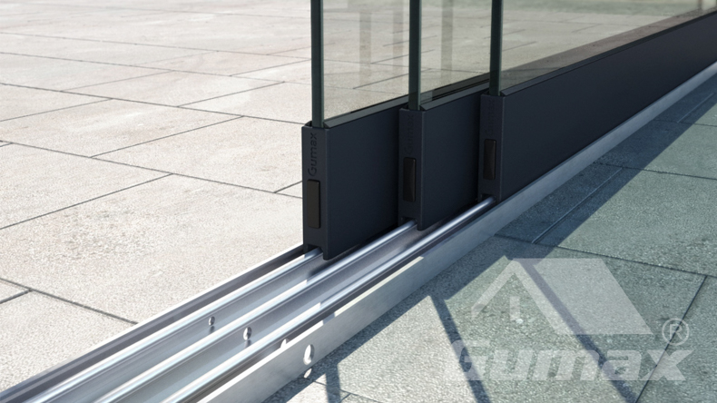 Glass sliding doors 1980mm to 2020mm