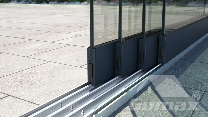 Glass sliding doors 1980mm to 2020mm