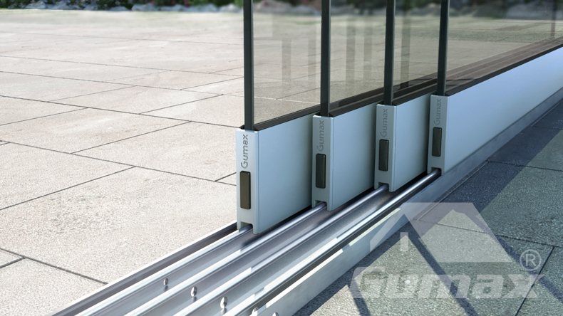 Glass sliding doors 1980mm to 2020mm