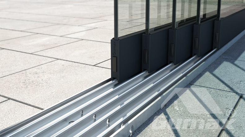 Glass sliding doors 1980mm to 2020mm