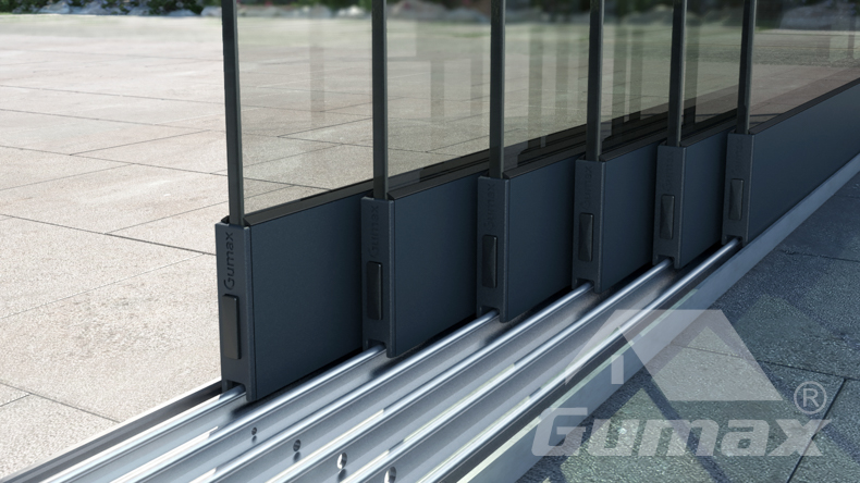 Glass sliding doors 1980mm to 2020mm