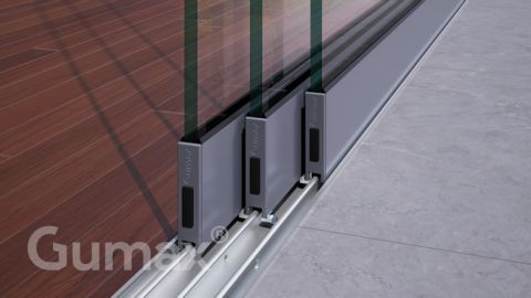 Gumax® door follower 3-rail