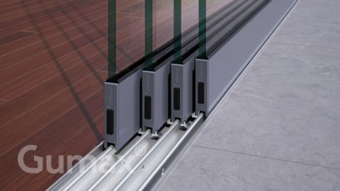 Gumax® door follower 4-rail