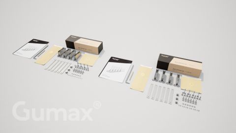 Gumax® door follower 5-rail