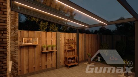 gumax lighting system 3.06m x 3.5m antraciet onder