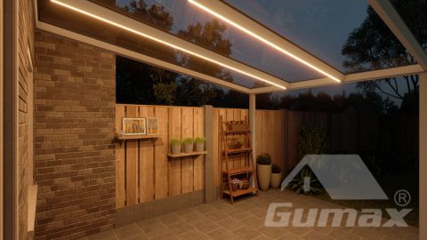 gumax lighting system 3.06m x 4.0m wit onder