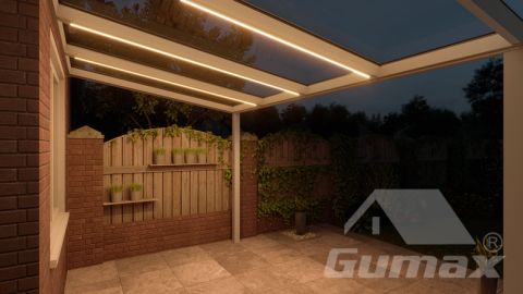 gumax lighting system 4.06m x 2.5m wit onder