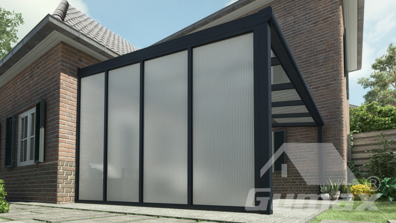 Sidewall opal polycarbonate