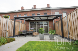 Attached aluminium veranda modern matt anthracite